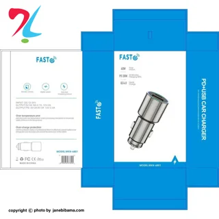 شارژر فندکی مدل wkn-6801 فست 60w