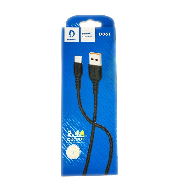 کابل شارژر  USB-C دنمن مدلD06T طول 1 متر