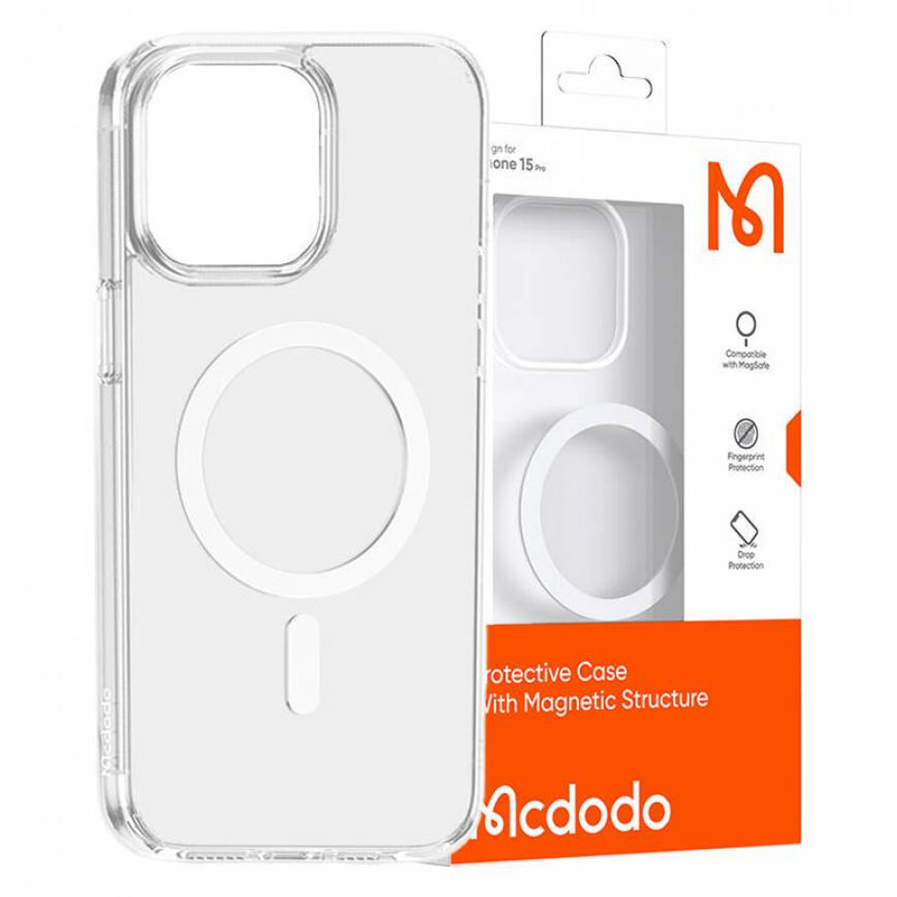 COVER APPLE شفاف مگ سیف 13pro/13promax/14pro/14promax)MCDODO)